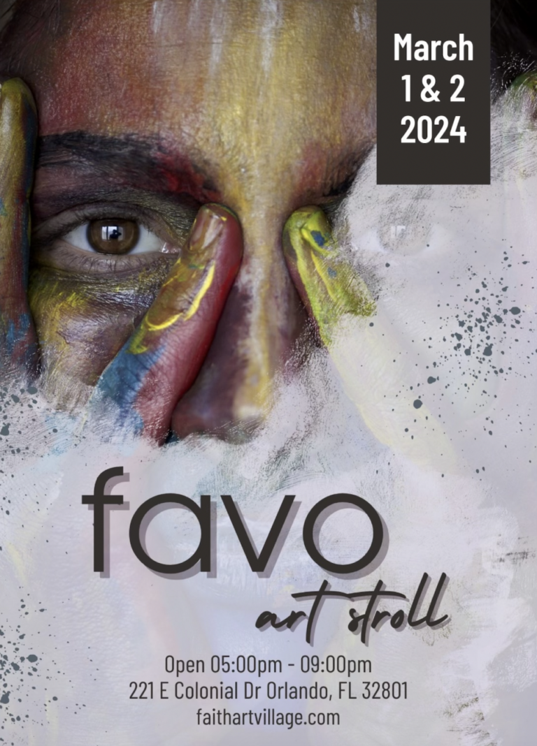FAVO Art Stroll Gallery Open House Orlando Florida March 2024