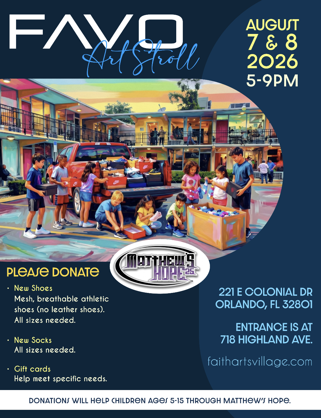 Faith Arts Village Orlando August 2026
